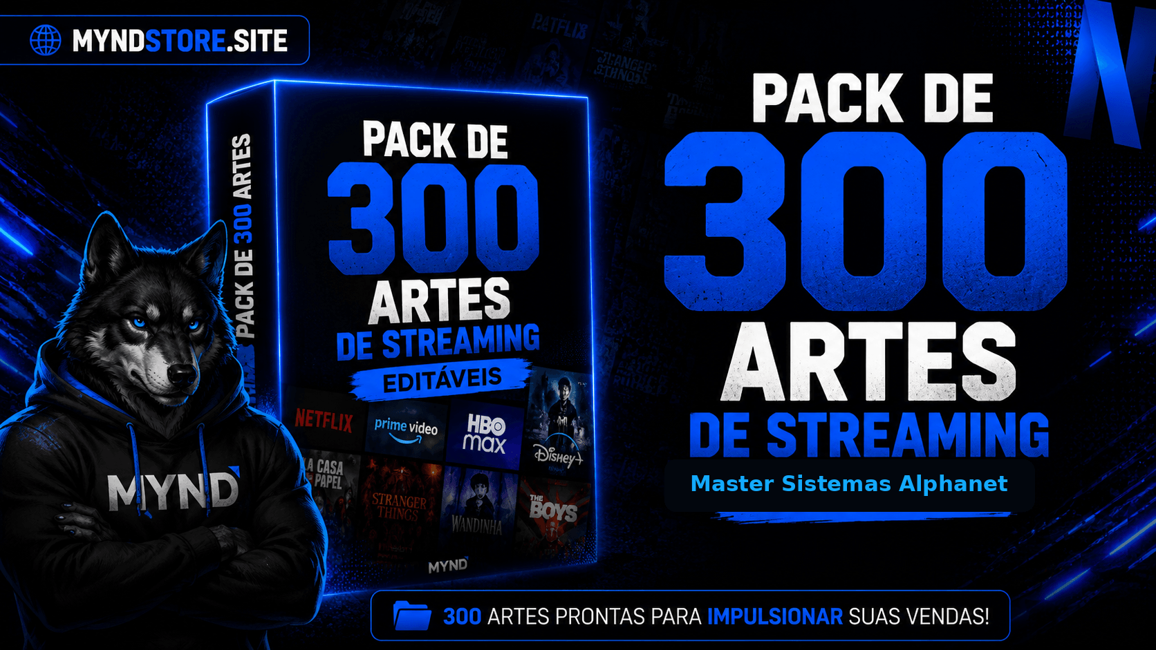 ๐ฆ PACK DE 300 ARTES DE STREAMING EDITAVEL